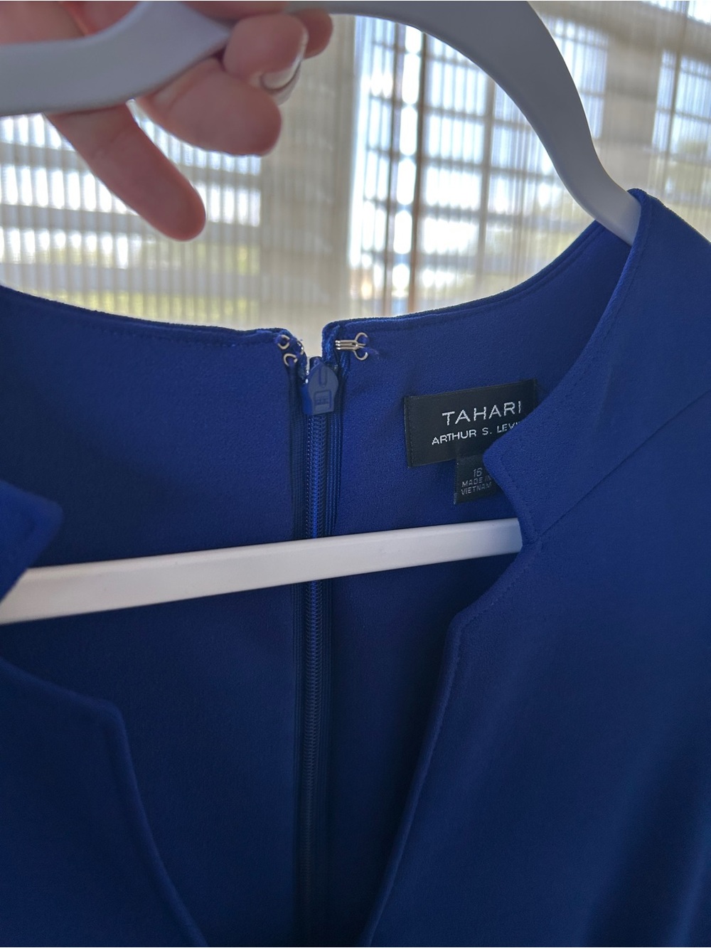 Tahari Cobalt Blue Jumpsuit with Pockets - Picture 6 of 10